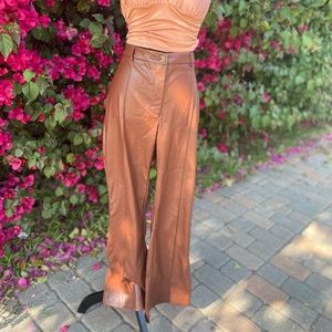Brown Leather Pants